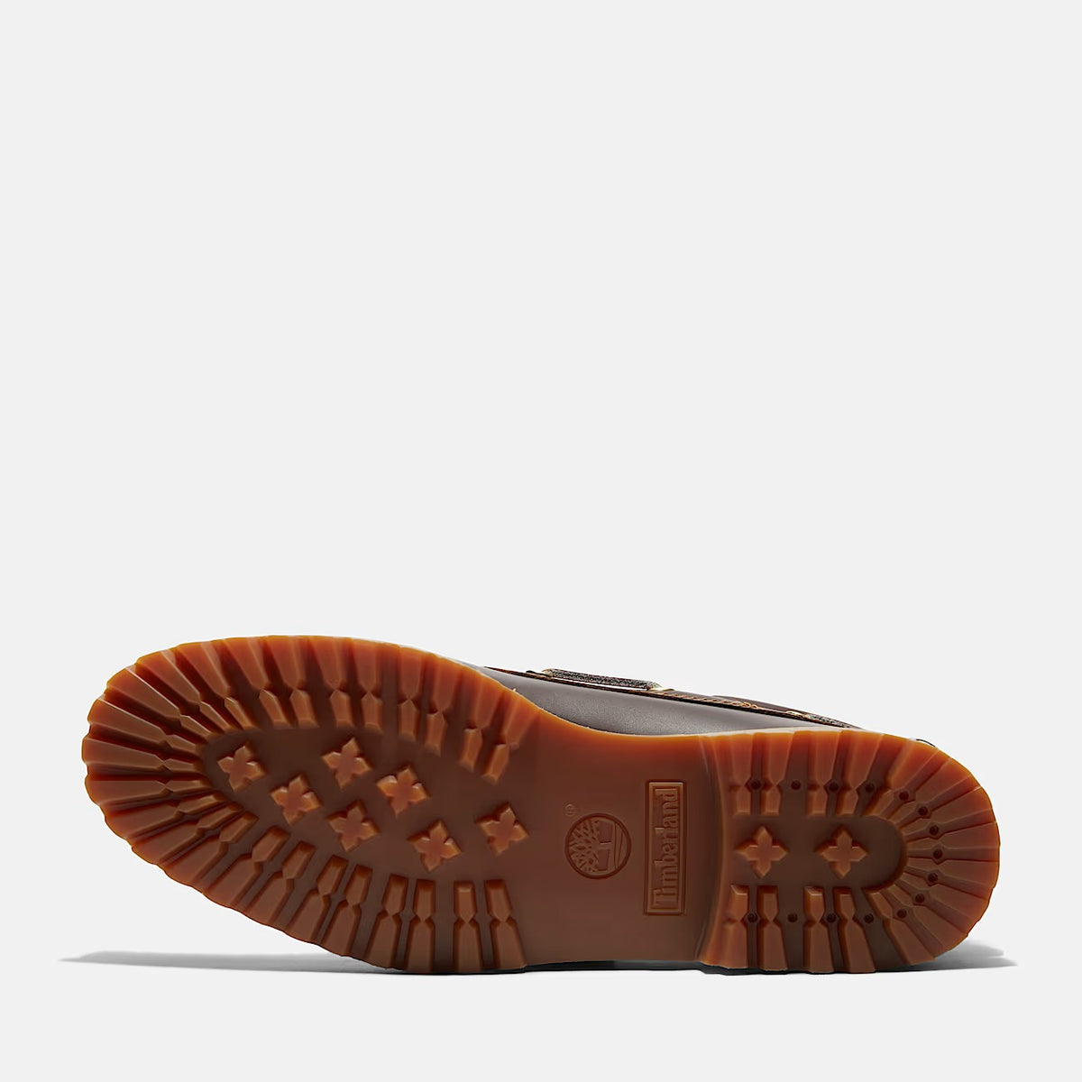 TIMBERLAND Scarpa Uomo BOAT SHOE Authentic 3-Eye Lug Handsew-Brown