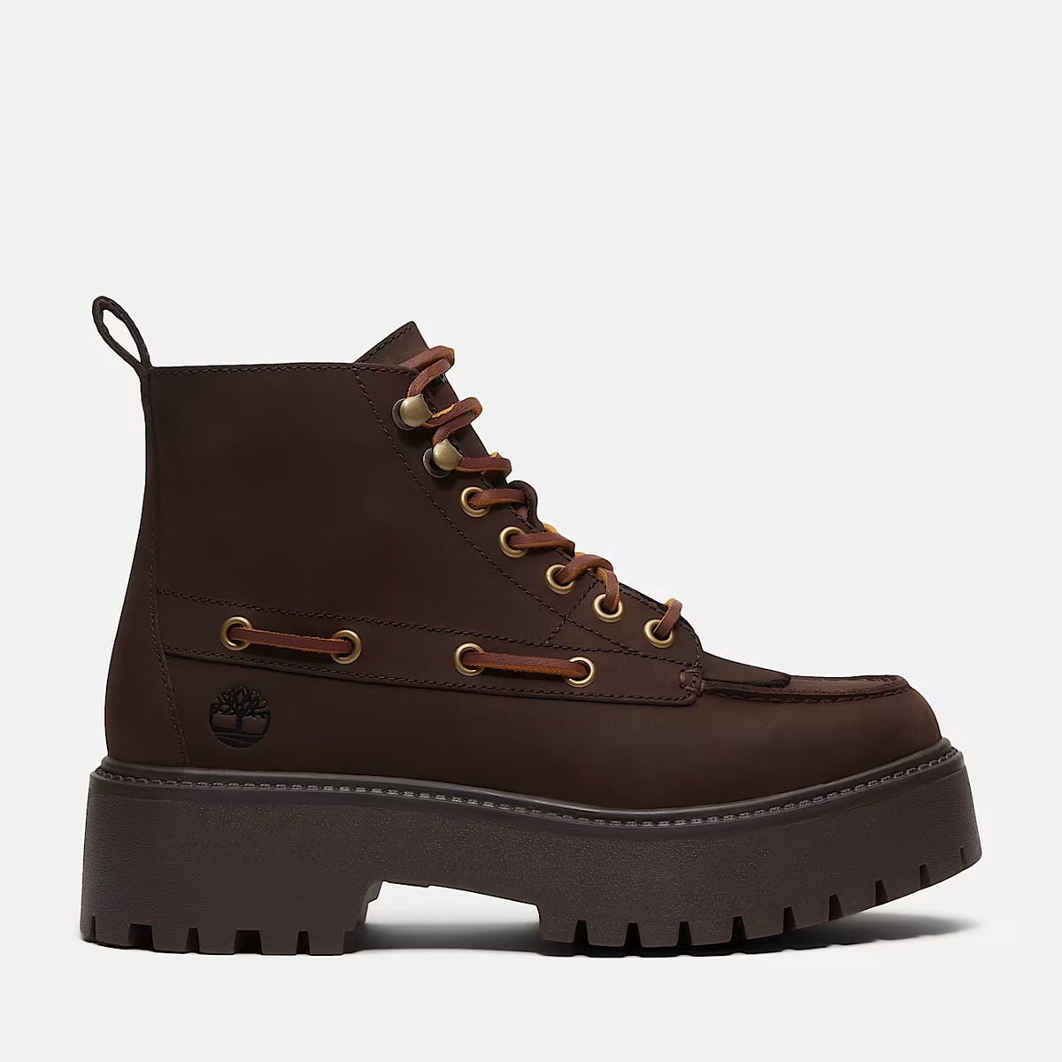 TIMBERLAND Scarponcino Donna STONE STREET MID LACE UP-Dark Brown