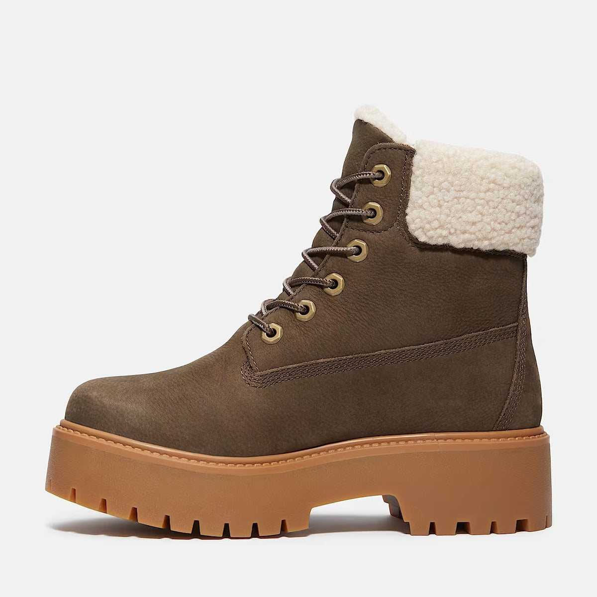 TIMBERLAND Scarponcino Donna STONE STREET MID WARM LINED-Dark Brown