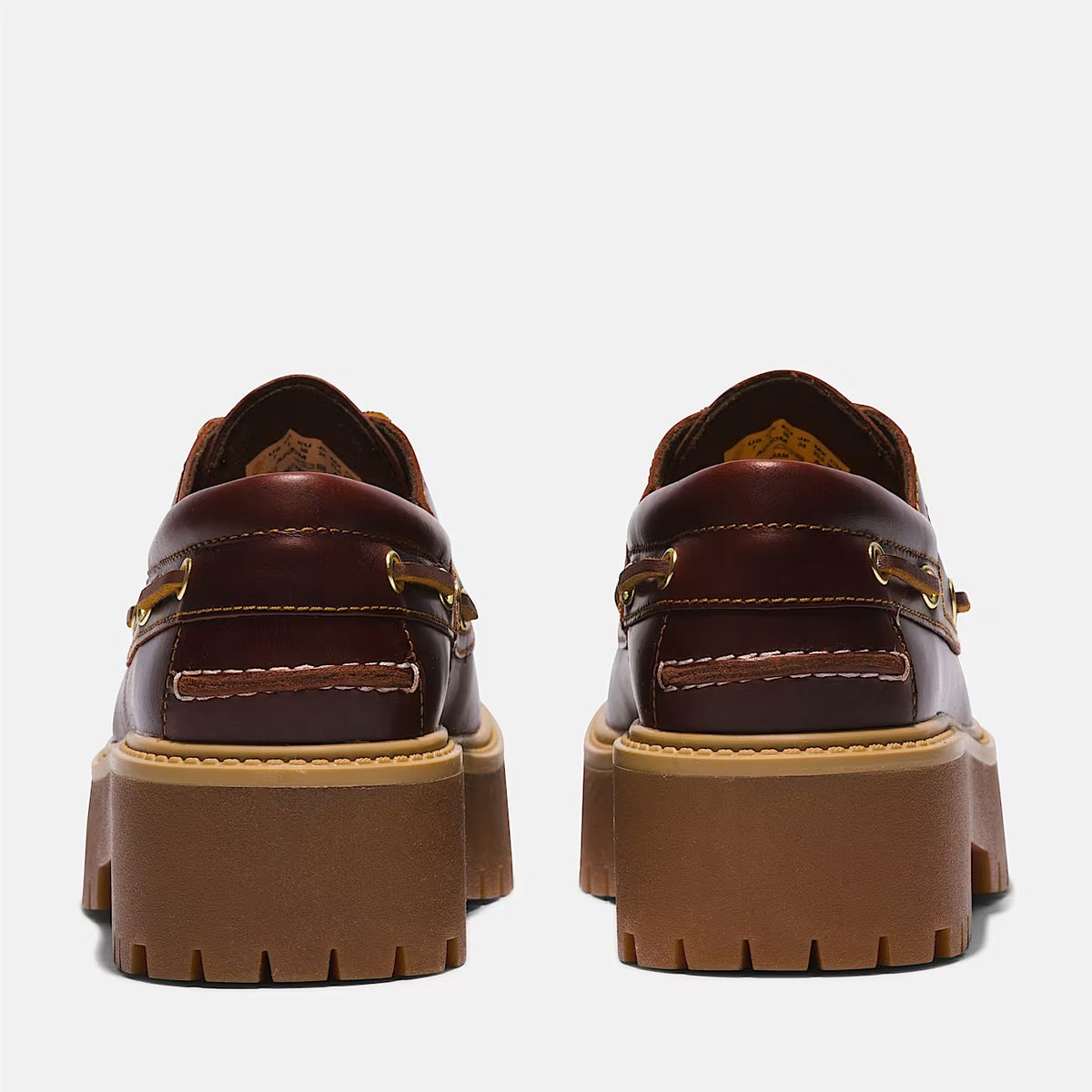TIMBERLAND Scarpa Donna PLATEAU STONE STREET BOAT SHOE-Dark Brown