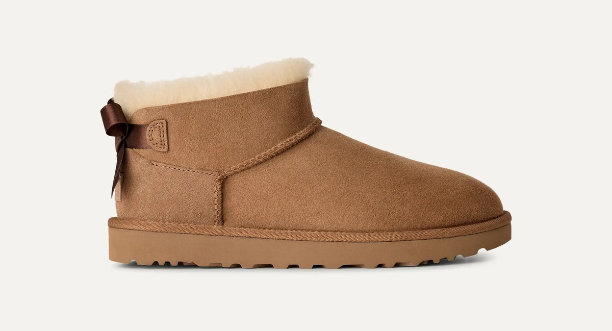 UGG Scarponcino Donna ULTRA MINI BAILEY BOW 1185491-Chestnut