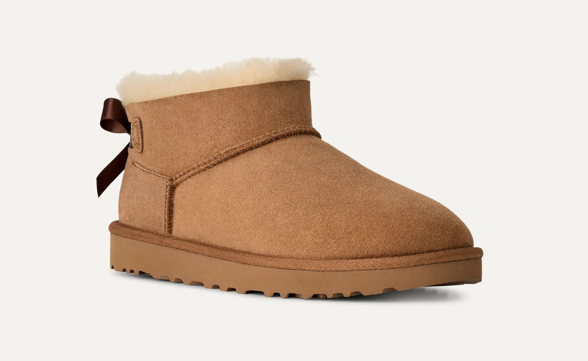 UGG Scarponcino Donna ULTRA MINI BAILEY BOW 1185491-Chestnut