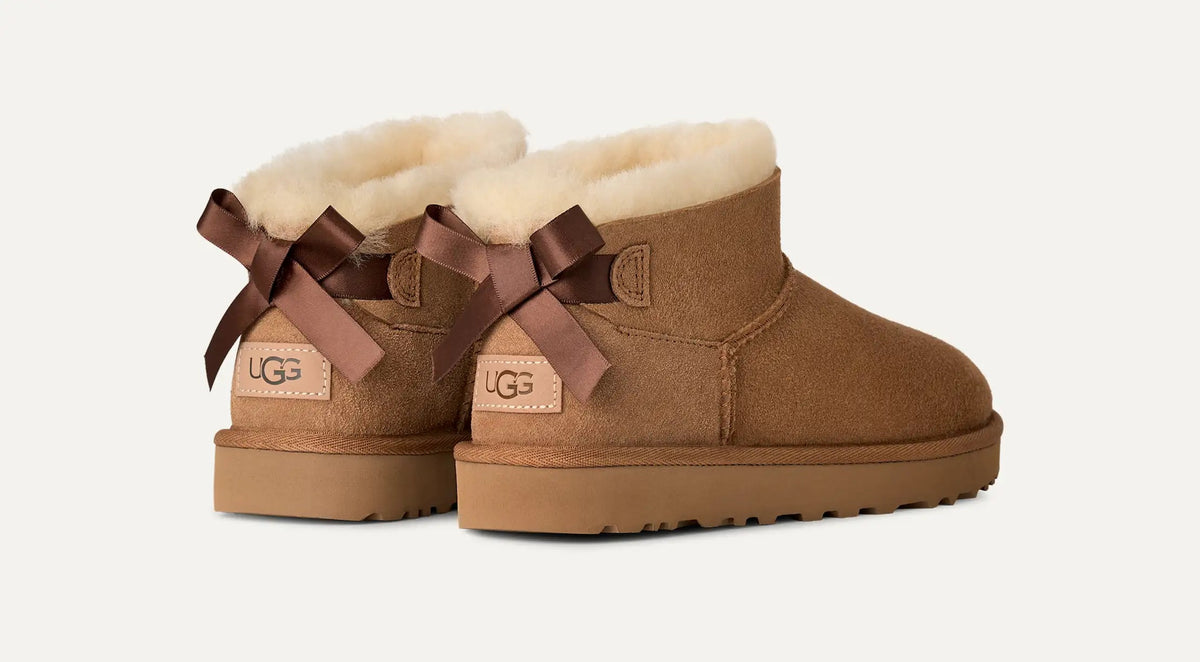UGG Scarponcino Donna ULTRA MINI BAILEY BOW 1185491-Chestnut
