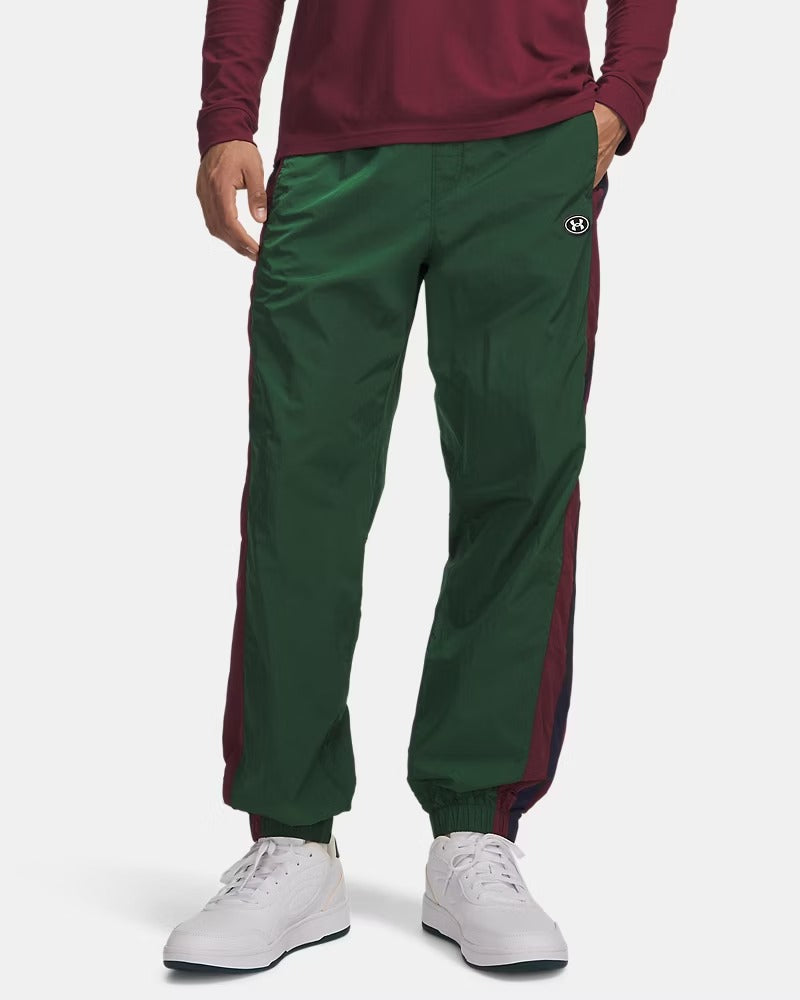 UNDER ARMOUR Jogger Uomo ICON WOVEN TRACK-Forest Green/Navy/White