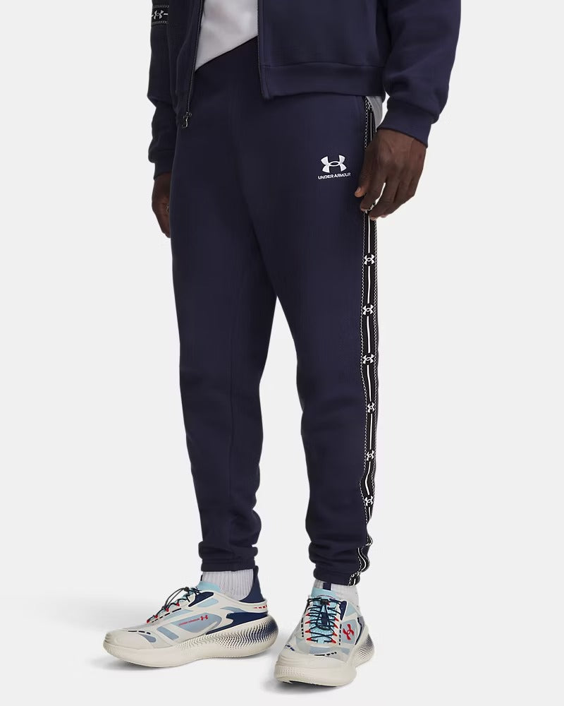 UNDER ARMOUR Jogger Uomo ICON FLEECE TAPED-Midnight Navy