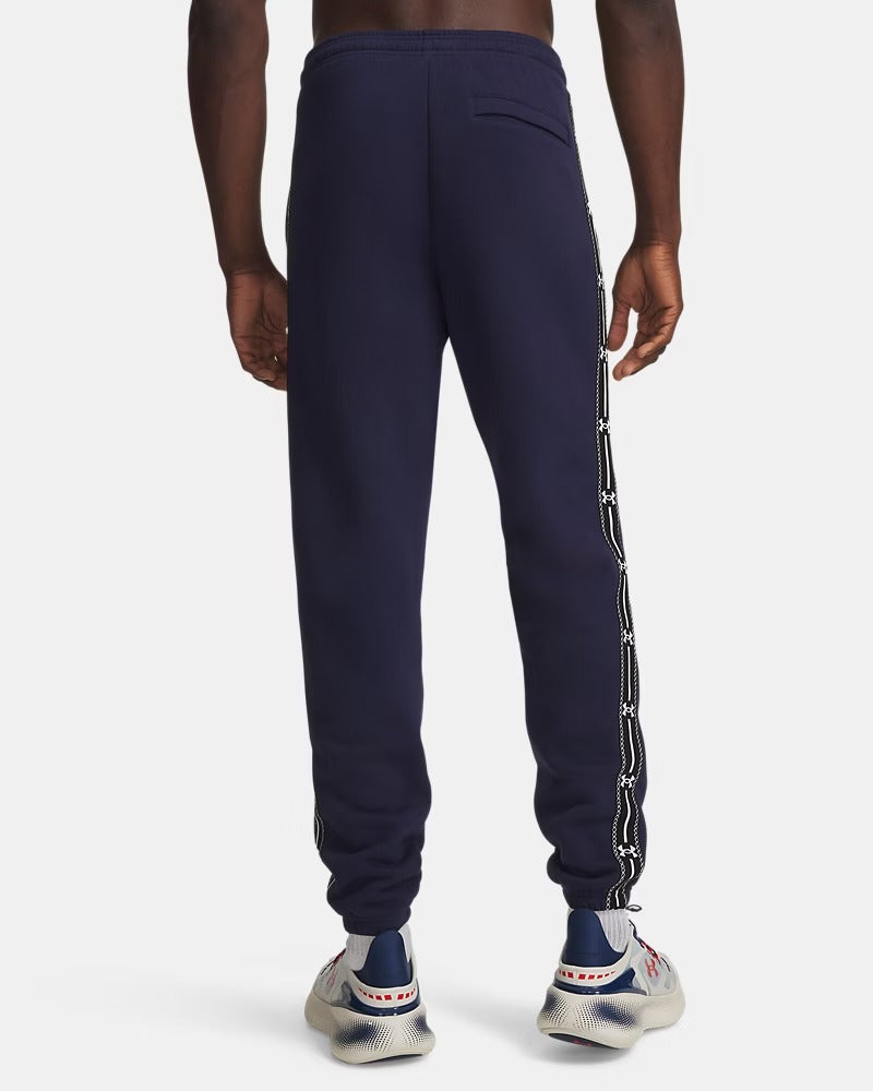 UNDER ARMOUR Jogger Uomo ICON FLEECE TAPED-Midnight Navy