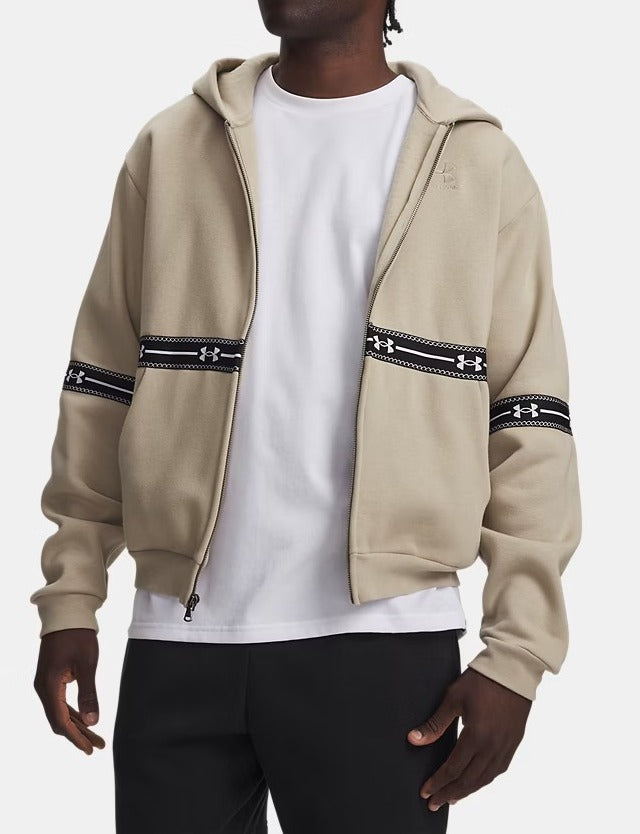 UNDER ARMOUR Felpa Uomo ICON FLEECE TAPED-City Khaki