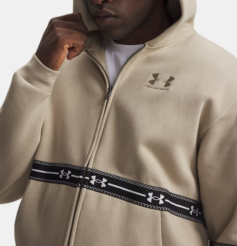 UNDER ARMOUR Felpa Uomo ICON FLEECE TAPED-City Khaki