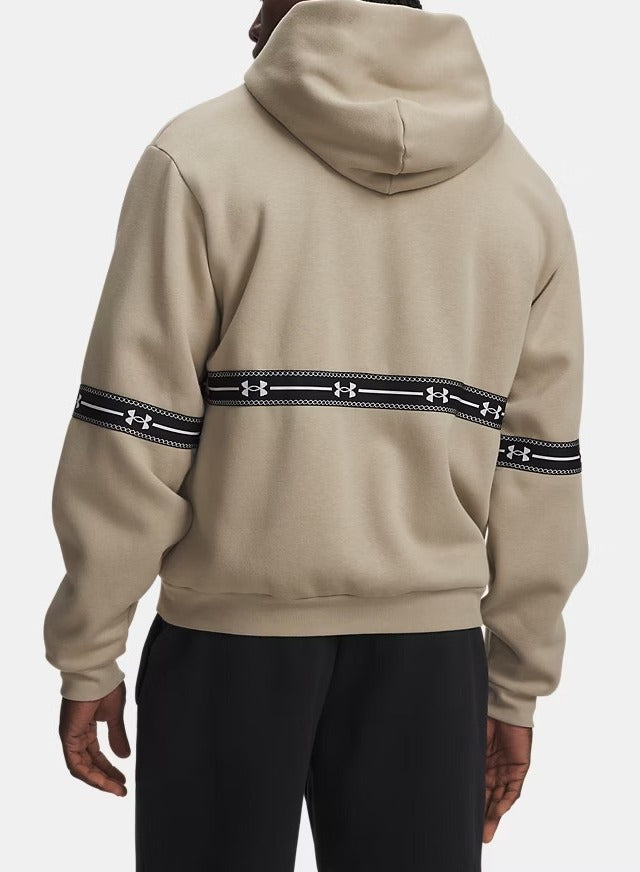 UNDER ARMOUR Felpa Uomo ICON FLEECE TAPED-City Khaki