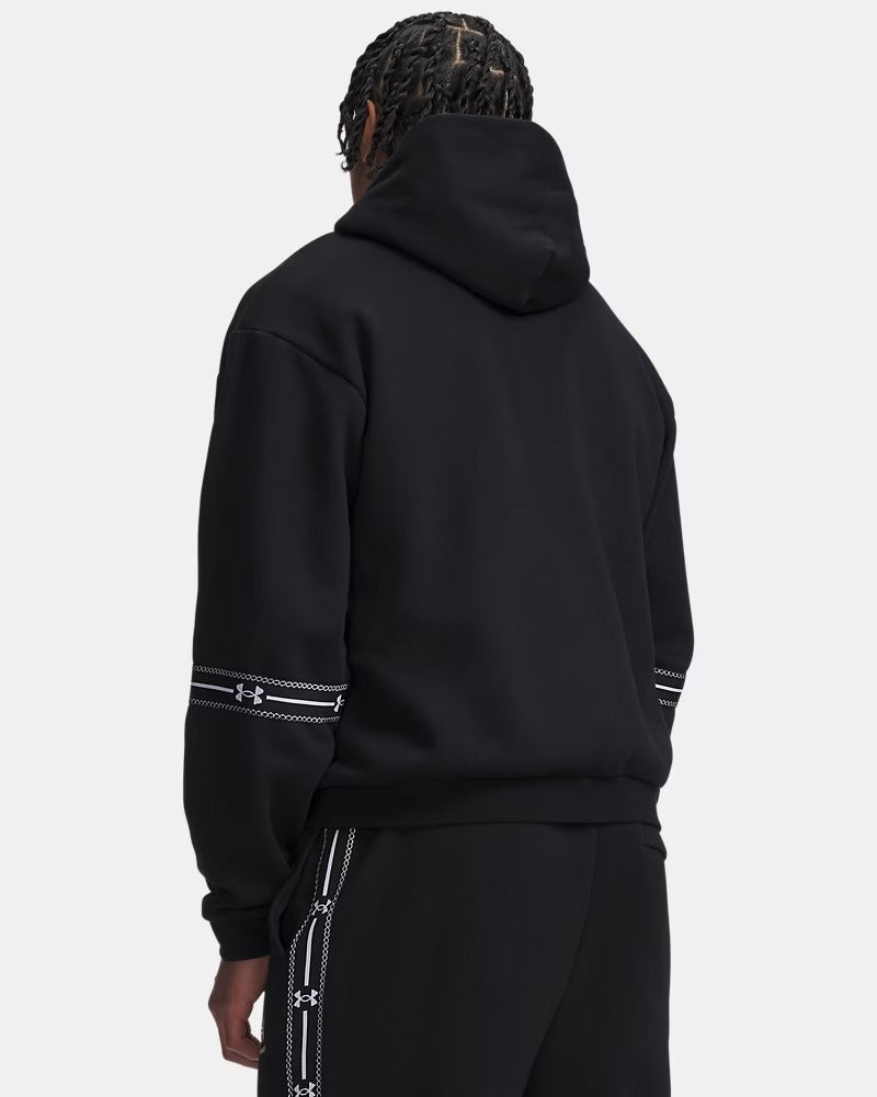 UNDER ARMOUR Felpa Uomo ICON FLEECE TAPED-Ultimate Black