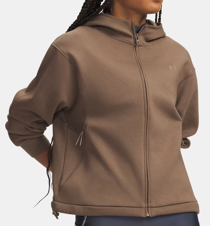 UNDER ARMOUR Felpa Donna UNSTOPPABLE FLEECE-Desert Taupe