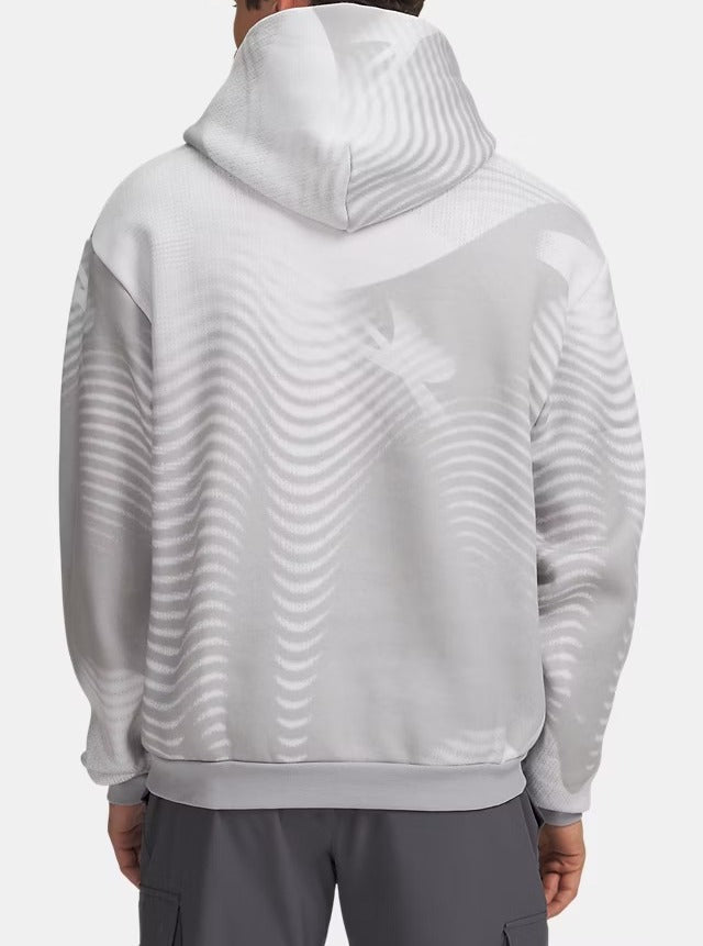 UNDER ARMOUR Felpa Uomo ICON FLEECE PRINTED-Mod Gray