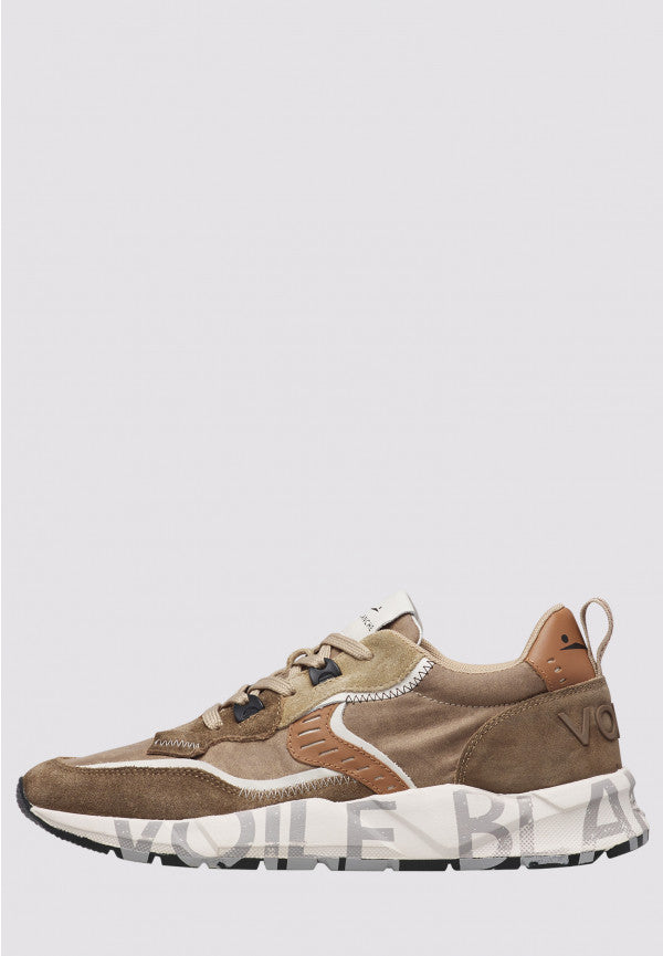 VOILE BLANCHE Sneaker Uomo Club01-Marrone