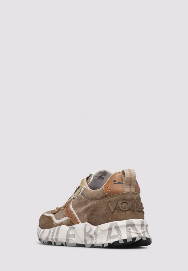 VOILE BLANCHE Sneaker Uomo Club01-Marrone