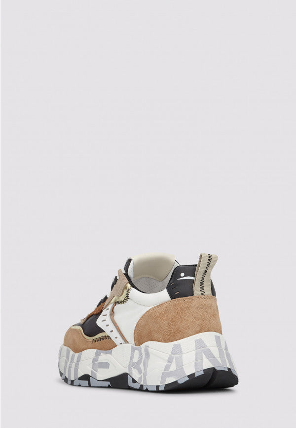 VOILE BLANCHE Sneaker Donna Club 105-Beige/Bianco