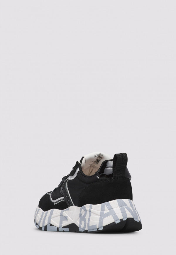 VOILE BLANCHE Sneaker Donna Club 105-Nero/Argento