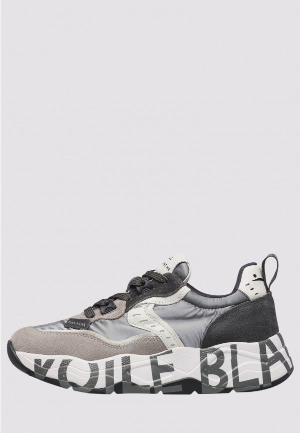 VOILE BLANCHE Sneaker Donna Club 105-Grigio/Bianco