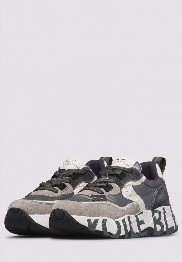 VOILE BLANCHE Sneaker Donna Club 105-Grigio/Bianco