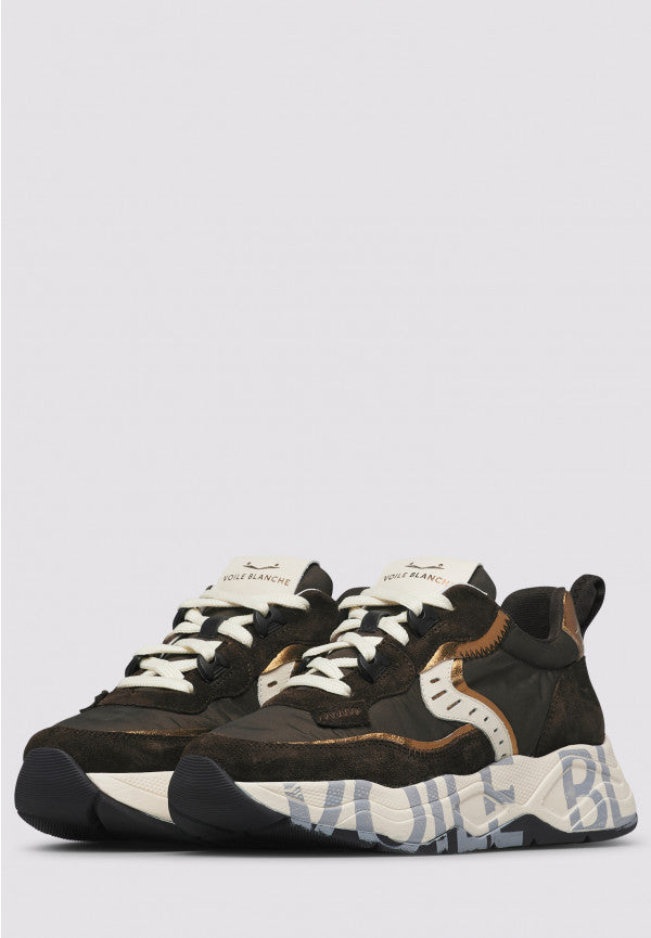VOILE BLANCHE Sneaker Donna Club 105-Marrone/Bronzo