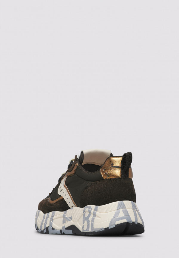 VOILE BLANCHE Sneaker Donna Club 105-Marrone/Bronzo