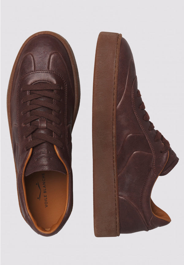VOILE BLANCHE Sneaker Uomo MIND 02-Marrone Scuro
