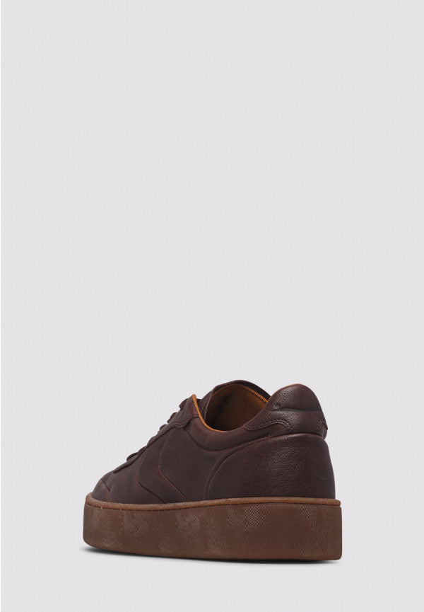 VOILE BLANCHE Sneaker Uomo MIND 02-Marrone Scuro