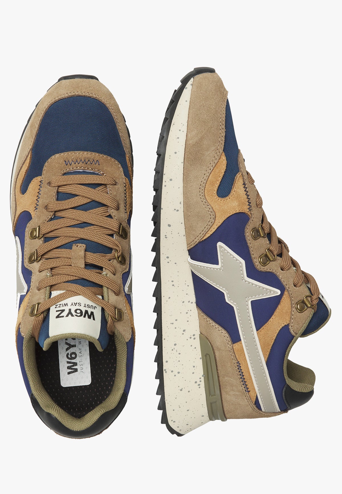 W6YZ Sneaker Uomo Yak-M-Marrone/Navy