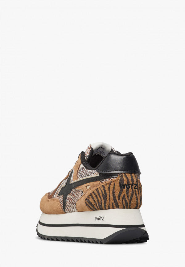 W6YZ Sneaker Donna Deva W-Marrone/Nero
