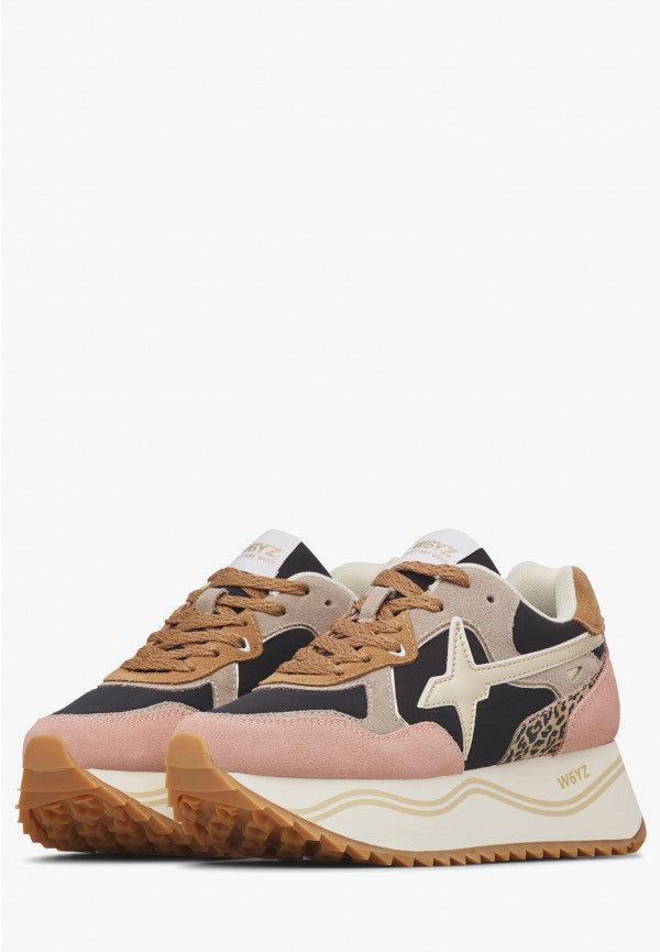W6YZ Sneaker Donna Deva W-Grigio/Nero/Rosa