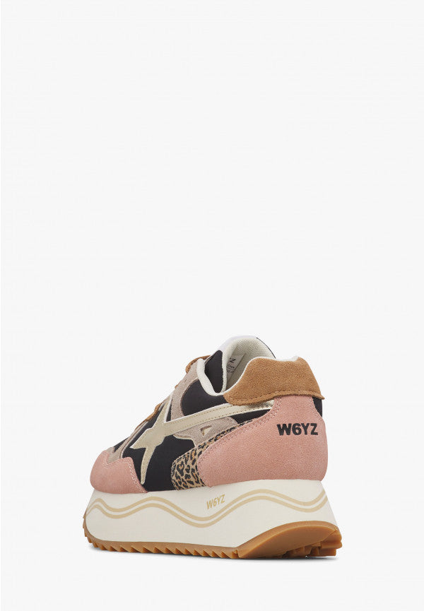 W6YZ Sneaker Donna Deva W-Grigio/Nero/Rosa
