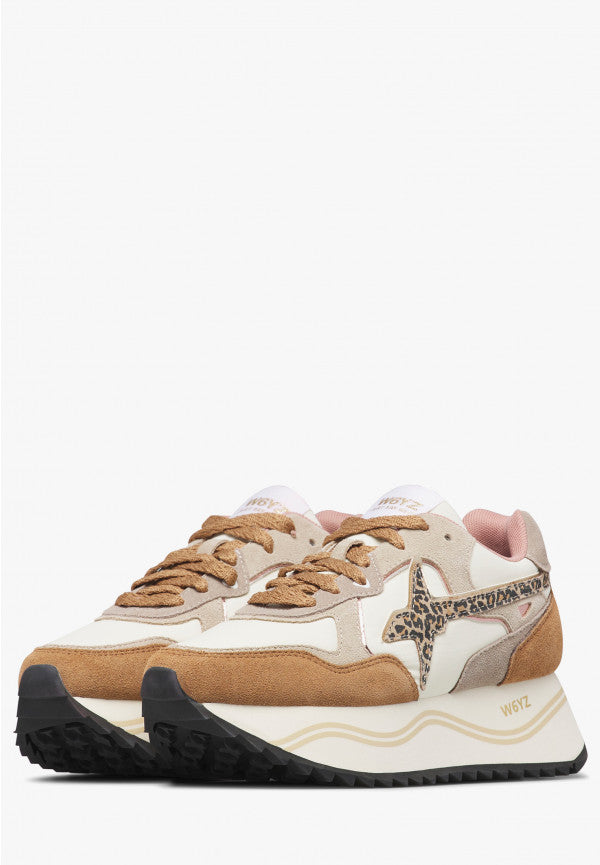 W6YZ Sneaker Donna Deva W-Marrone/Latte