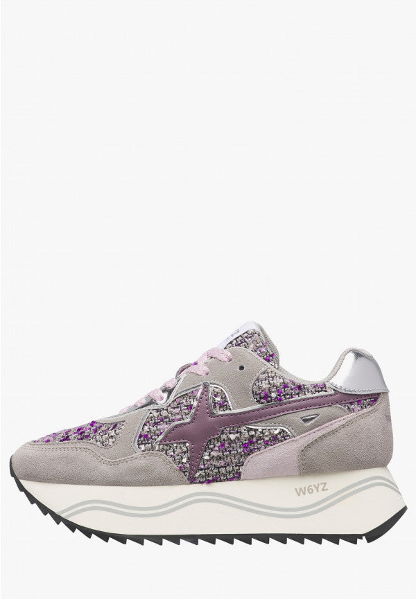 W6YZ Sneaker Donna Deva W-Grigio/Lilla