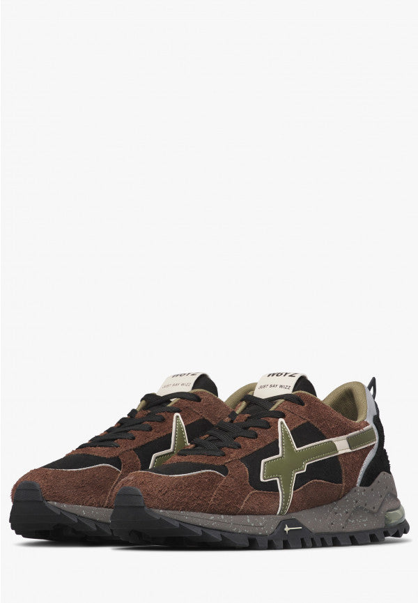 W6YZ Sneaker Uomo Breeze 3-M-Marrone/Nero