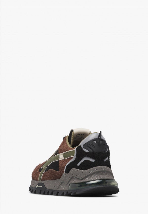 W6YZ Sneaker Uomo Breeze 3-M-Marrone/Nero