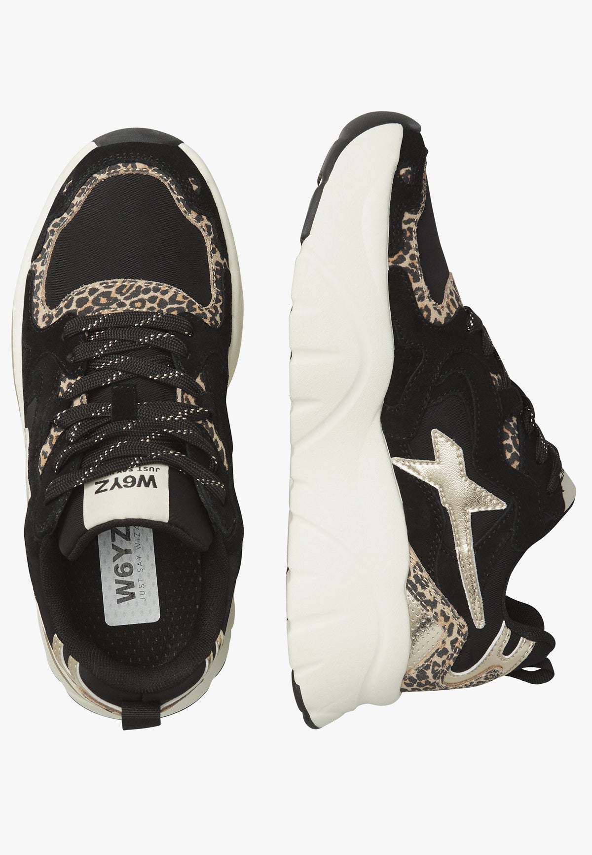 W6YZ Sneaker Donna Mia-W-Nero/Marrone