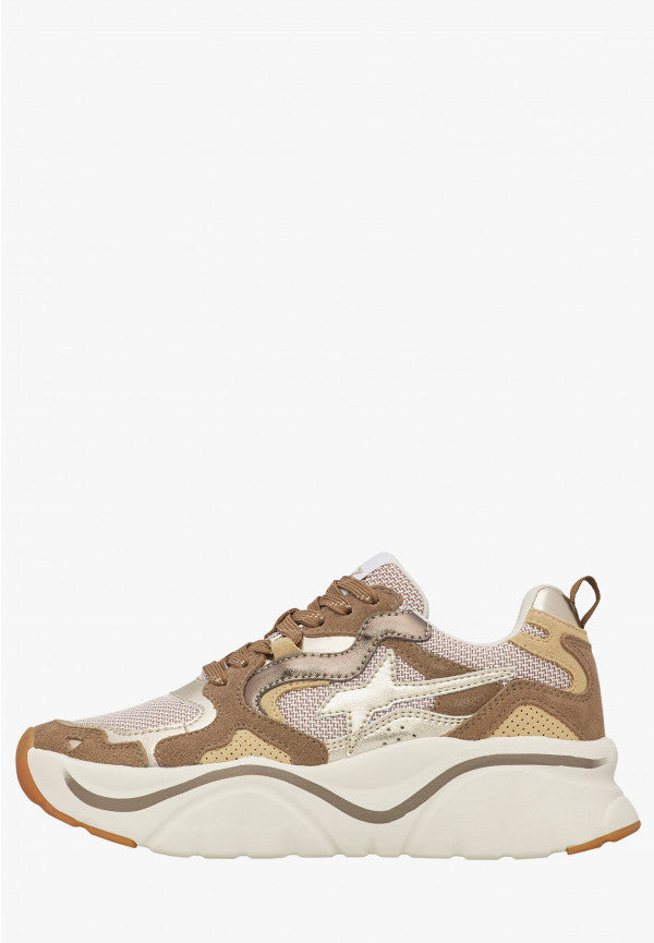 W6YZ Sneaker Donna Mia-W-Tortora/Oro