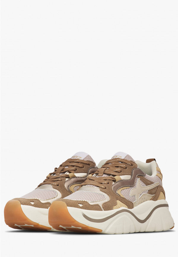 W6YZ Sneaker Donna Mia-W-Tortora/Oro
