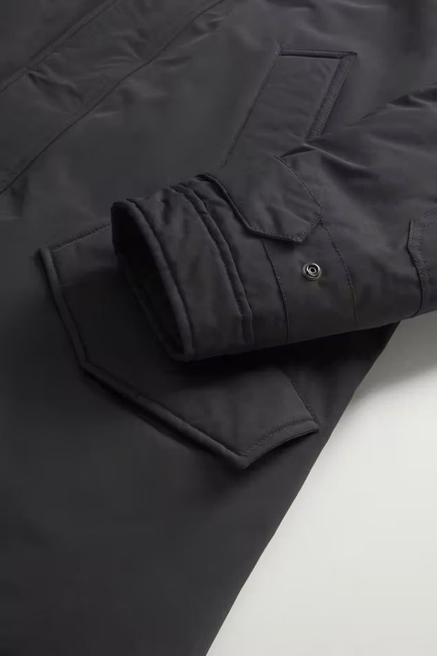 WOOLRICH Parka Uomo POLAR HIGH COLLAR-Black