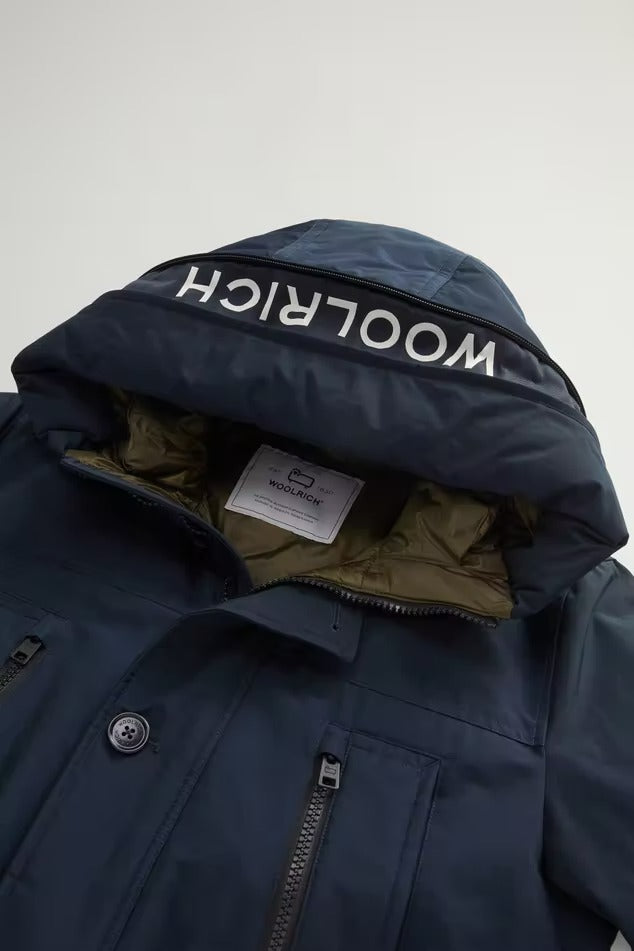 WOOLRICH Parka Uomo Ramar Arctic-Blue Melton