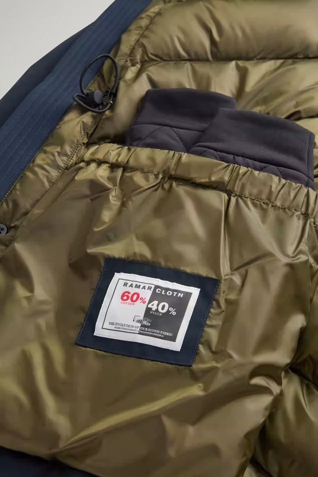 WOOLRICH Parka Uomo Ramar Arctic-Blue Melton
