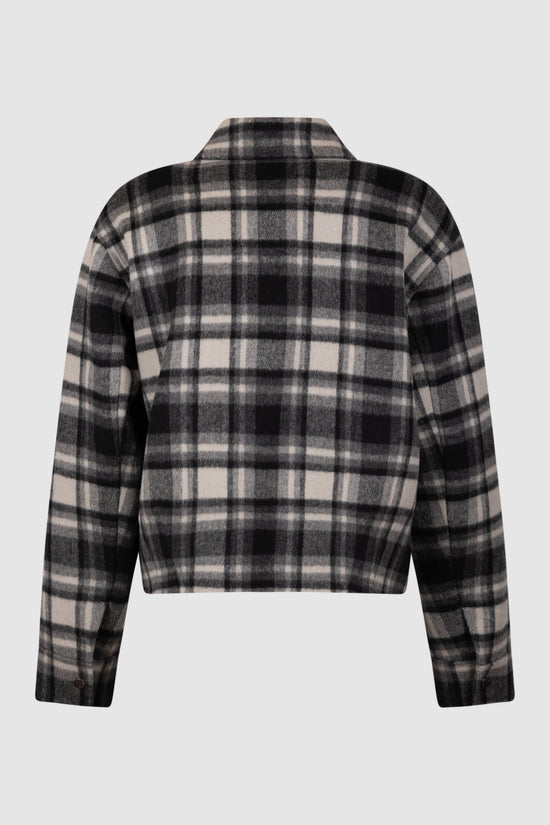 WOOLRICH Giacca Donna LIGHT DOUBLE WOOL-White/Black