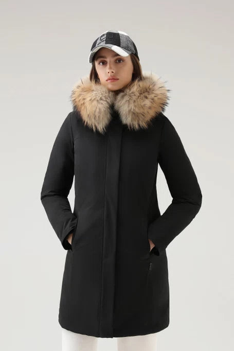 WOOLRICH Cappotto Donna Luxury Boulder WWOU0813 Nero