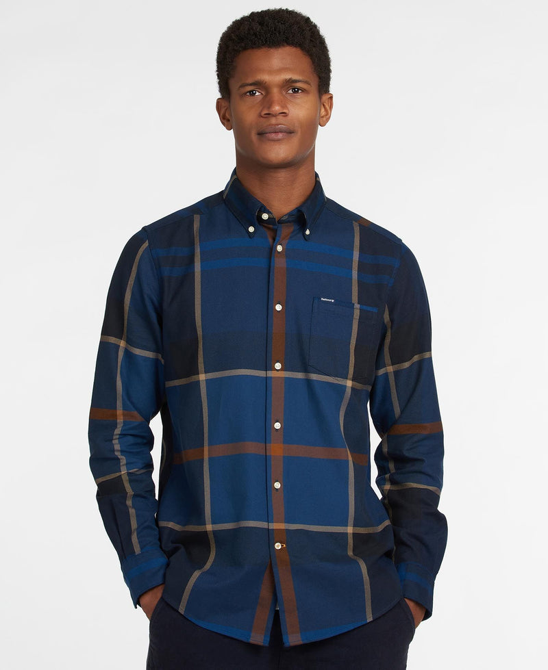 BARBOUR Camicia Uomo Dunoon  MSH4980 Midnight Tartan