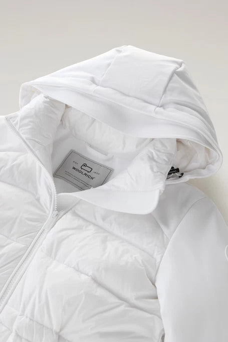 WOOLRICH Women's Softshell Hybrid Down Jacket WWOU0891 White