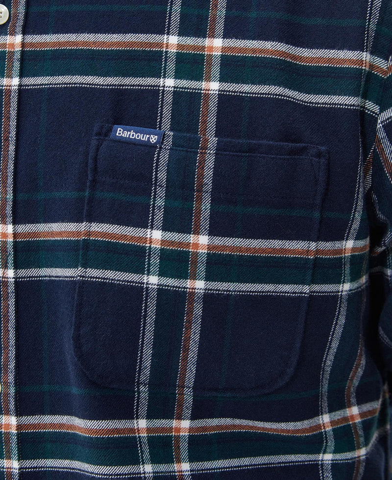 BARBOUR Camicia Uomo Ronan MSH5037 Inky Blue