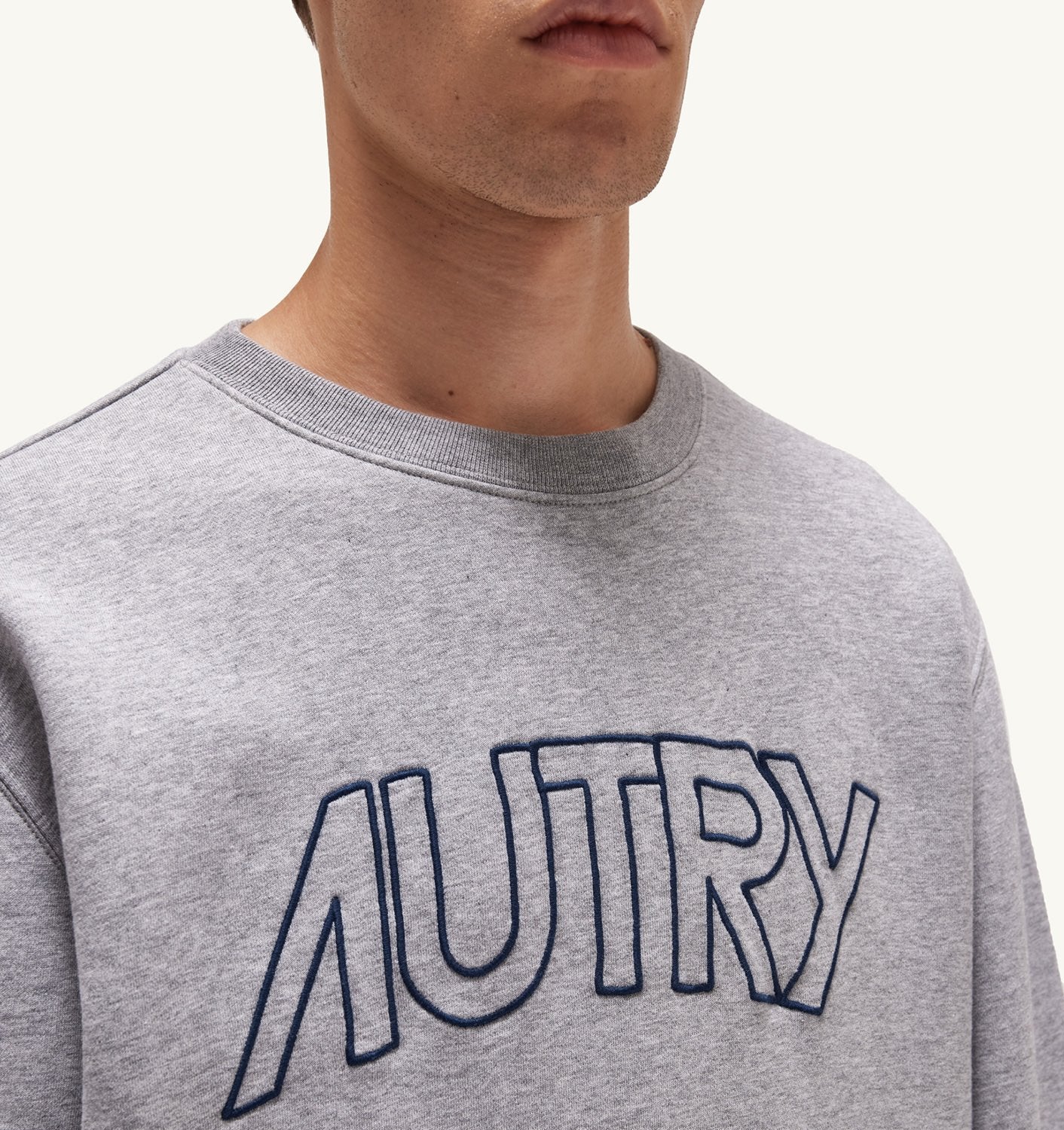Autry Men's Sweatshirt Icon SWIM-408M ​​Grey
