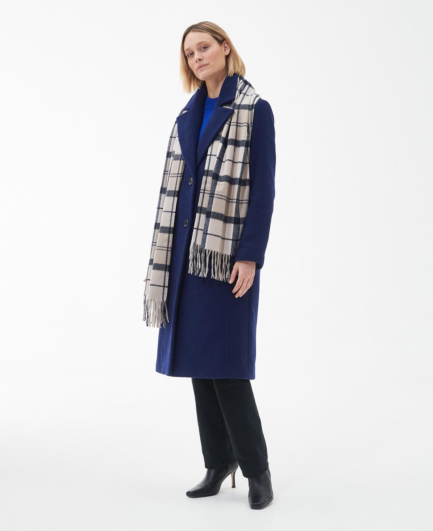BARBOUR Women's Scarf Stanway Wrap LSC0426 Tartan Trench
