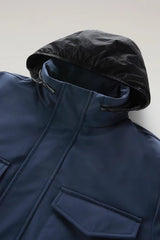 WOOLRICH Giubbino Uomo Softshell Field WOOU0793 Blu Melton