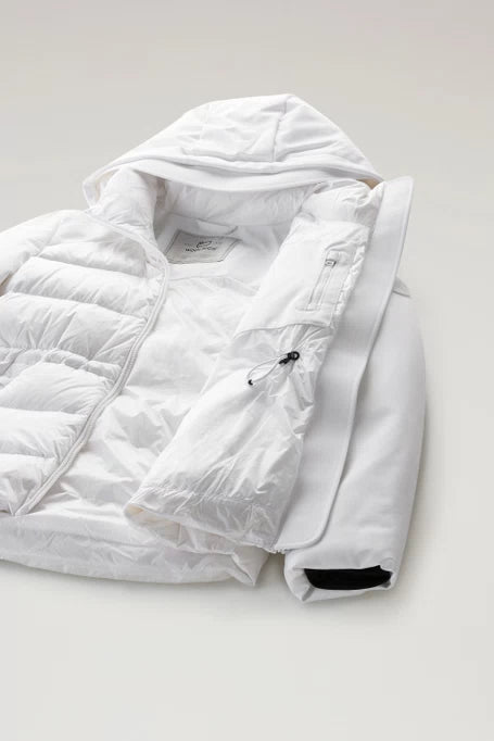 WOOLRICH Women's Softshell Hybrid Down Jacket WWOU0891 White