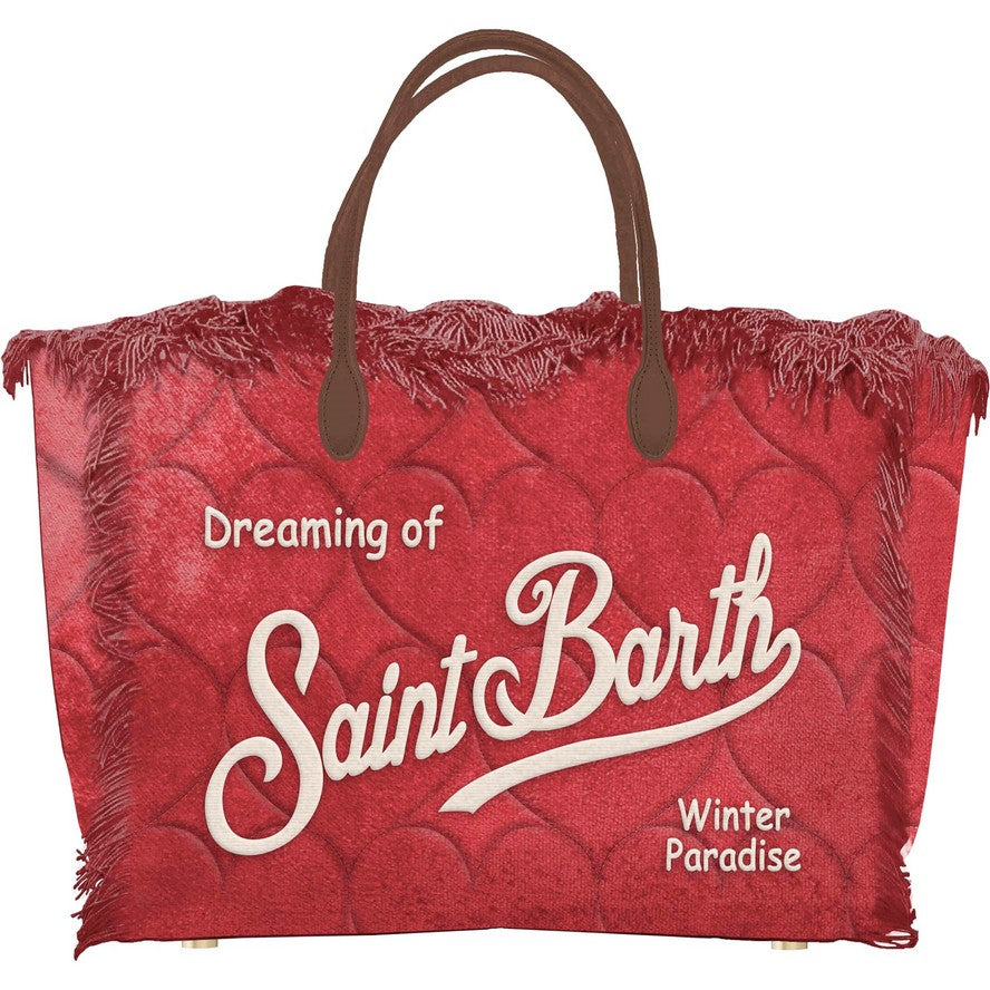 Colette Winter Velvet Hearts Shopper Bag